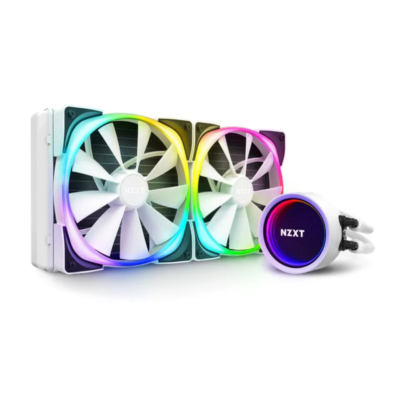 NZXT Kraken X63 RGB 280mm Liquid Cooler - Matte White - مبرد